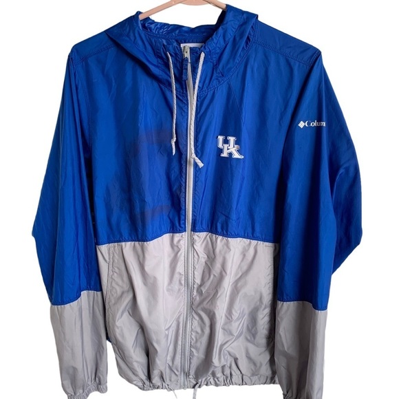Kentucky Wildcats Full Zip Windbreaker Jacket Columbia Adult Size Large BBN - Picture 1 of 5